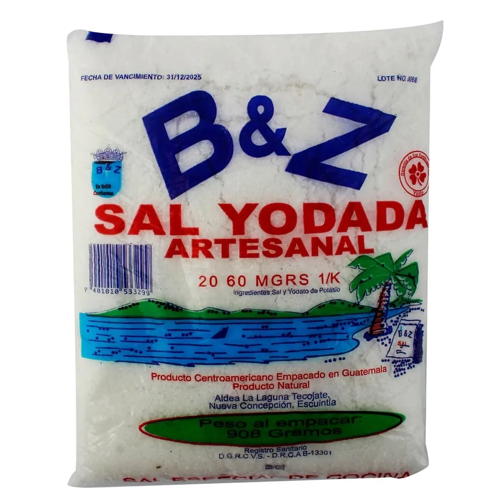 Sal B&Z Yodada Artesanal – 920 g