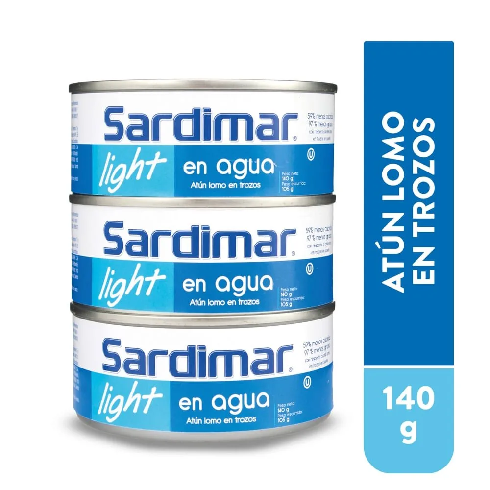 Atún Sardimar trozos en agua 3 pack – 140 g