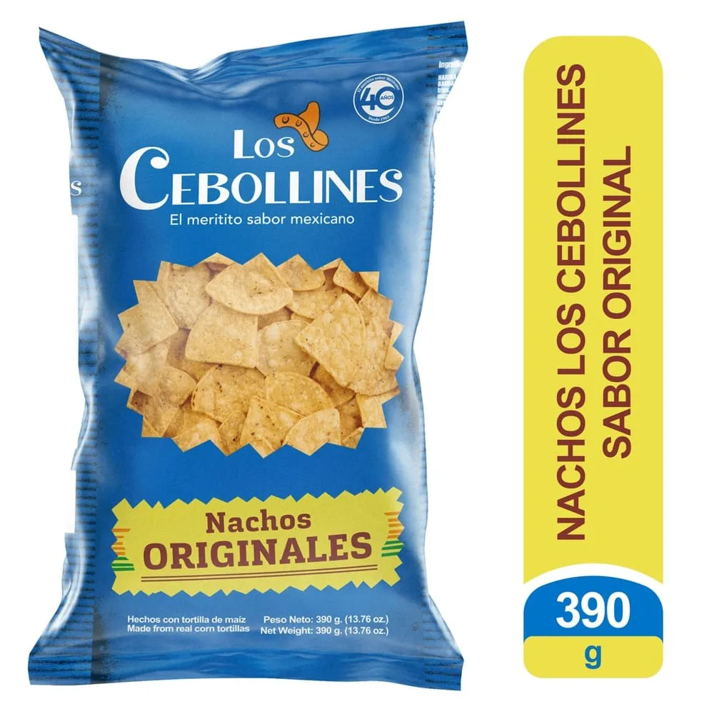 Nachos Los Cebollines Original – 390 g