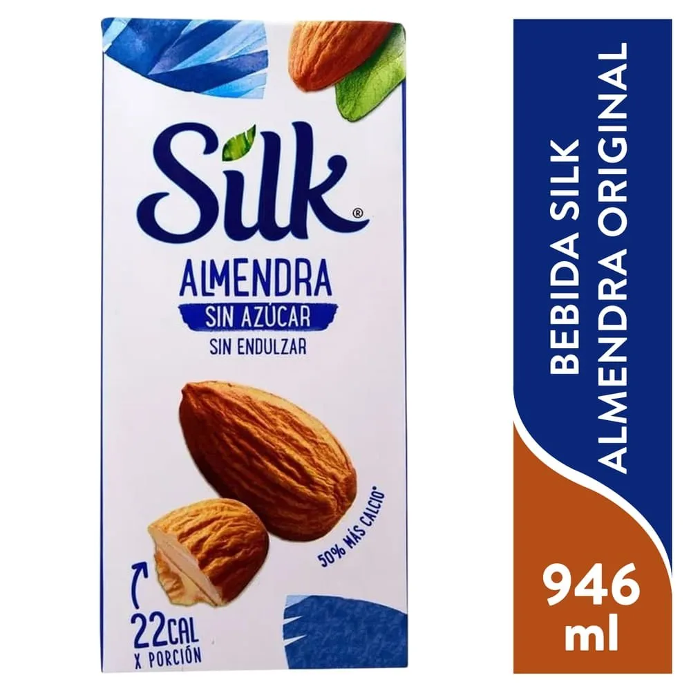 Bebida Silk Sabor Almendra Sin Azúcar – 946ml