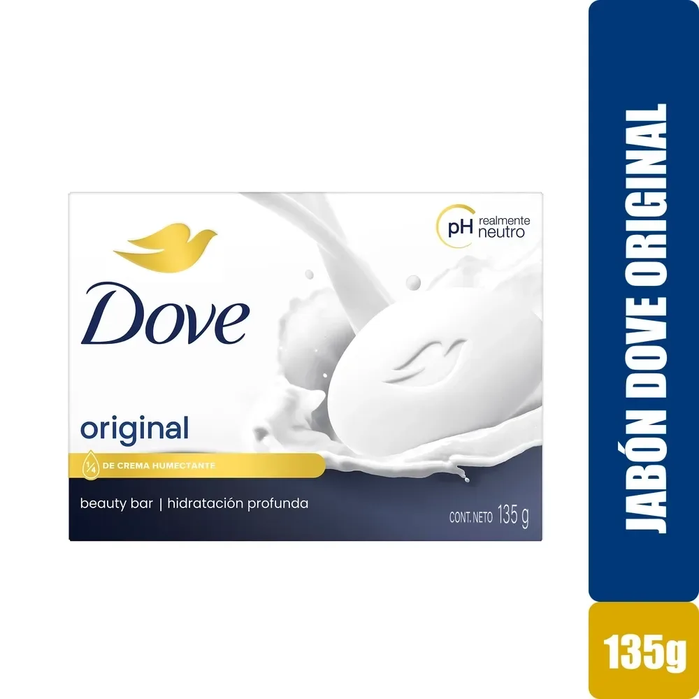 Jabón Dove Original en Barra – 135 g