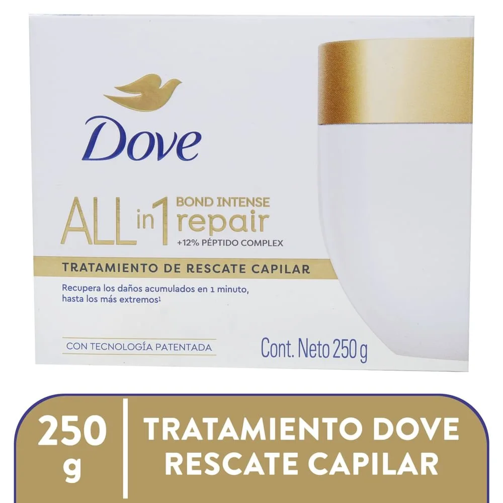 Mascarilla Dove Bond Intense Reparadora en Crema – 250 g