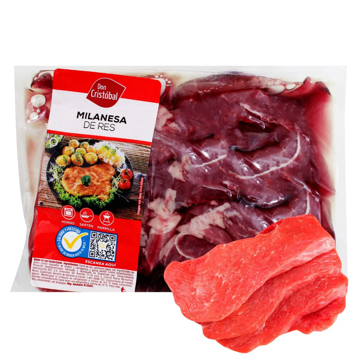 Milanesa Don Cristobal De Res Empacado – 1lb