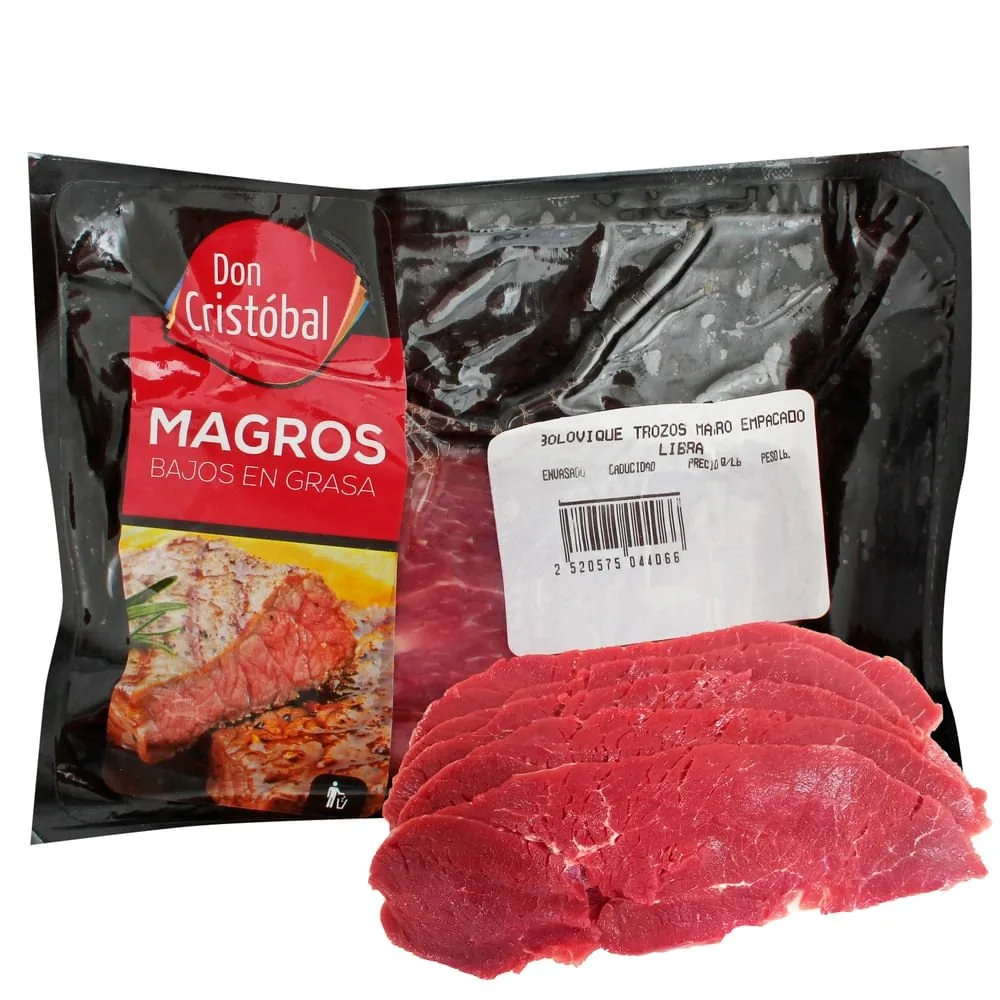 Carne de res Don Cristóbal centro lomo magro empacado – 1 lb