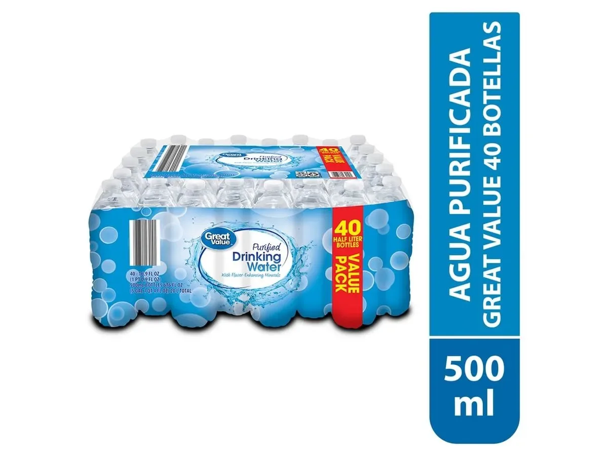 Agua Purificada Great Value 40 pack – 20000 ml